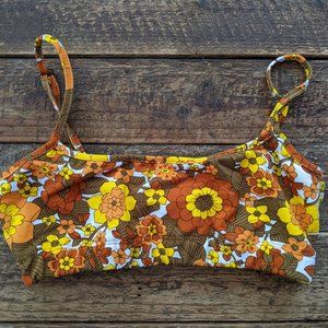 Her Pony The Label Floral Margaux Baby Crop Top